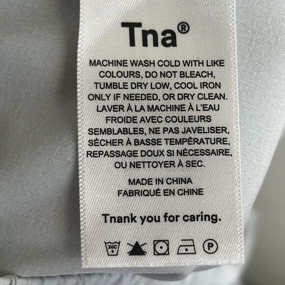 Tna Aritzia Joggers Womens Small Light Blue Drawstring Tapered Athleisure Pants - Picture 8 of 9